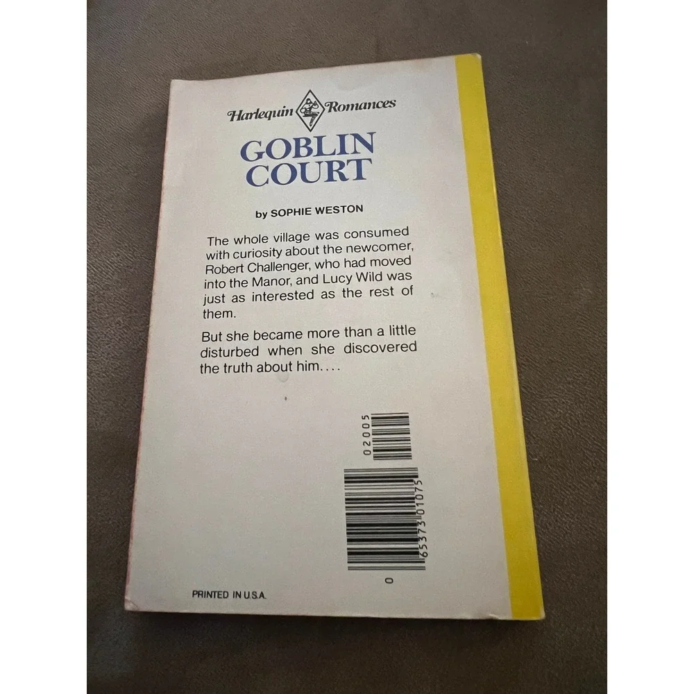 Goblin‎ Court, Sophie Weston, vintage harlequin romance novel #2005